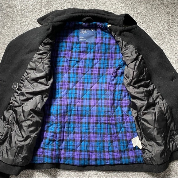 American Eagle Outfitters Heavy Black Pea Coats - Picture 7 of 12